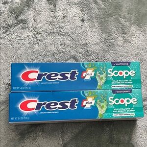 NWT Crest Scope Plus Toothpastes